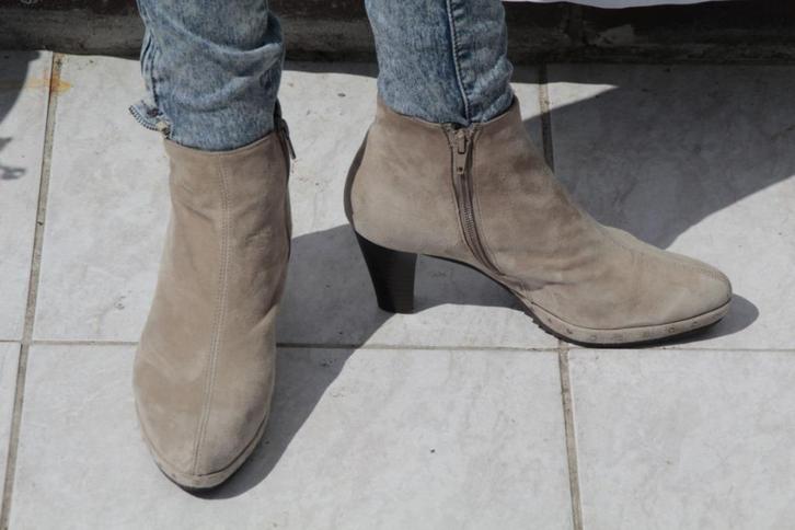 Stoere lage leren laarzen.Mt 4 (36,5).Merk Gabor, Kleding | Dames, Schoenen, Zo goed als nieuw, Lage of Enkellaarzen, Zwart, Ophalen of Verzenden