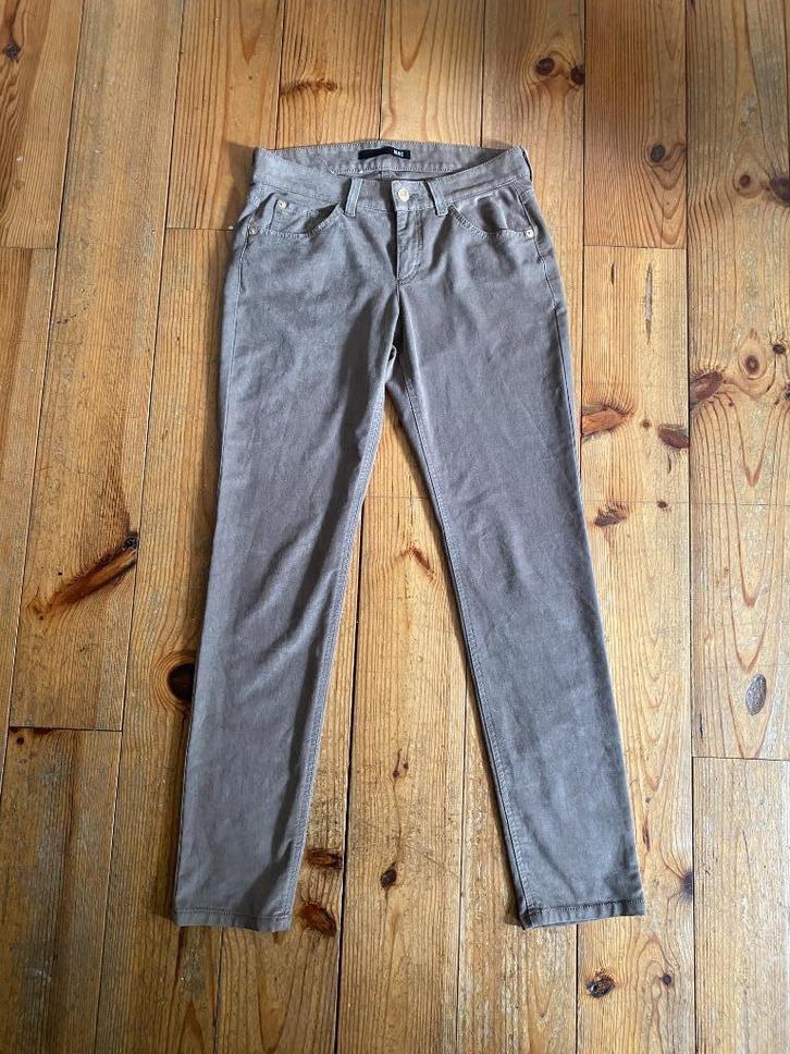 MAC Carrie Pipe bruin, Kleding | Dames, Broeken en Pantalons, Zo goed als nieuw, Maat 36 (S), Bruin, Lang, Ophalen of Verzenden