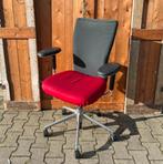 Stoel bureaustoel burostoel ergonomisch rood zwart chroom, Ophalen, Gebruikt, Zwart, Bureaustoel