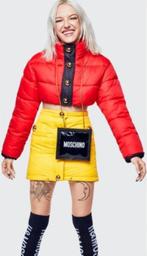 Moschino x H&M cropped puffer jacket knal rood M nr 49831, Maat 38/40 (M), ., Zo goed als nieuw, H&Moschino