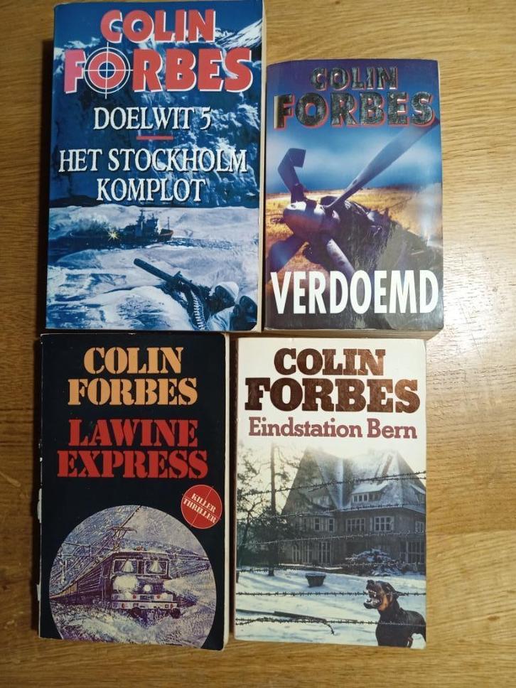 COLIN FORBES boeken (4x), Boeken, Avontuur en Actie, Gelezen, Ophalen of Verzenden