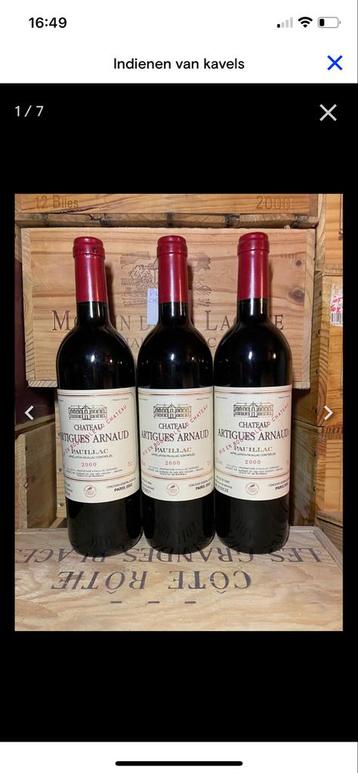 Château Artigues Arnaud Pauillac 2000 (3 flessen) beschikbaar voor biedingen