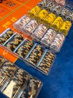 #18 Luxe set Matsui poker chips (650 stuks), Hobby en Vrije tijd, Ophalen, Nieuw