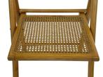 Vintage houten klapstoel met rotan zitting design jaren 70, Huis en Inrichting, Stoelen, Vintage, Gebruikt, Bruin, Vintage