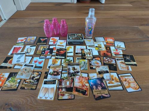 Receptkaartjes voor drankjes+hapjes incl 4 cocktailshakers, Boeken, Kookboeken, Zo goed als nieuw, Ophalen of Verzenden