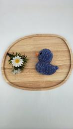 Gloednieuw gehaakte superzacht knuffel eendje blauw roze, Verzenden, Nieuw, Overige typen