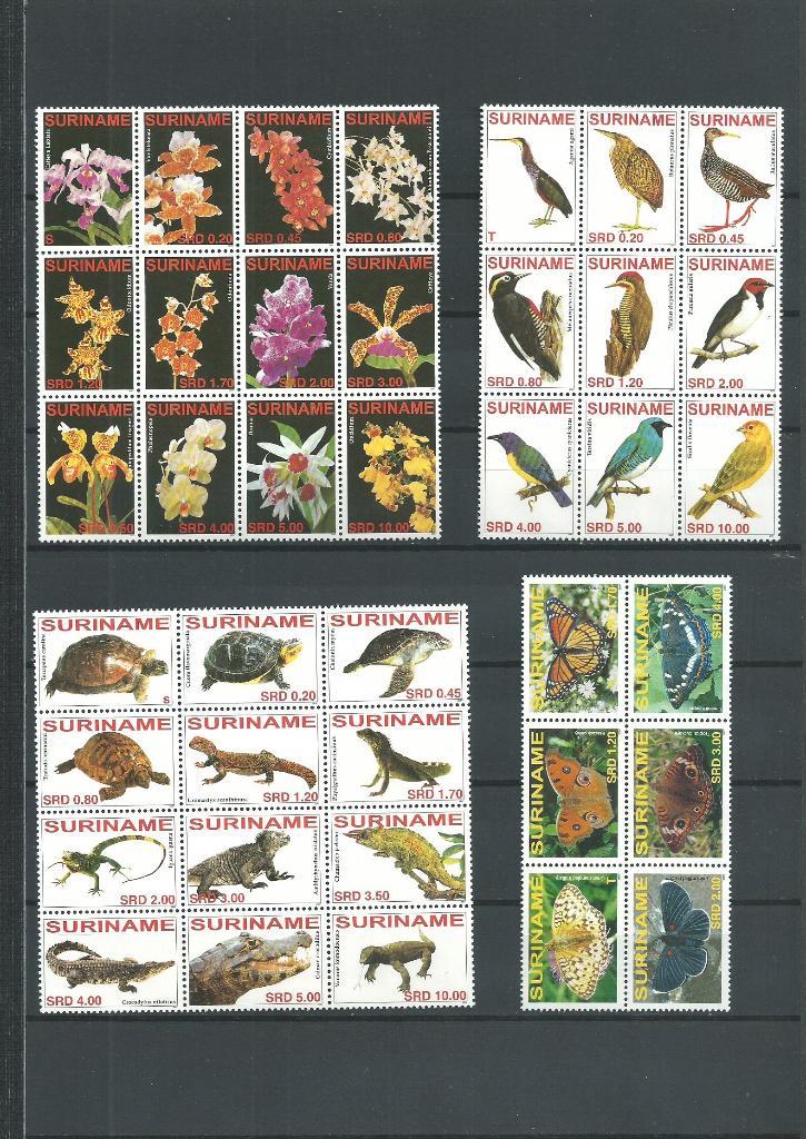 Suriname 2007, complete jaargang, Postfris., Postzegels en Munten, Postzegels | Suriname, Postfris, Verzenden