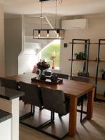 Mooie Eettafel 200 x 100 cm, Ophalen, Eikenhout, 50 tot 100 cm, Zo goed als nieuw