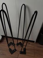 Set van 4 Hairpin Tafelpoten - Eettafel, Ophalen, Tafelpoot, Minder dan 50 cm, Gebruikt