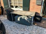 Tuintafel Beton met 4 stoelen, Tuin en Terras, Tuinsets en Loungesets, Ophalen, Gebruikt, Eettafel, Tuinset