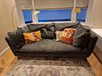 Groene velvet lounchebank te koop, Huis en Inrichting, Ophalen, Gebruikt, 100 tot 125 cm, Vintage