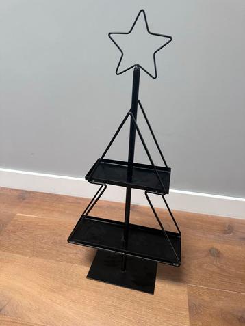 Zwarte Kerst Etagère - Zo Goed Als Nieuw & 70 cm hoog beschikbaar voor biedingen