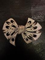 Vintage Monet Strik Zilverkleurige Broche, Overige materialen, 4 tot 7 cm, Gebruikt, Monet