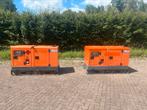 2 x Atlas Copco QAS 20 kVA aggregaat generatorset noodstroom, Doe-het-zelf en Verbouw, Aggregaten, Ophalen of Verzenden, Dieselolie