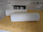 Ikea BLÅSKATA rolkussen cilindervormig, wit bont, 80 x 25 cm, Ophalen, Zo goed als nieuw, Wit, Cilindervormig