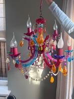Kleurrijke Hanglamp met 9 Lampjes, Huis en Inrichting, Lampen | Kroonluchters, Ophalen, Gebruikt, Kunststof