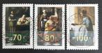 nvph 1664 - 1666 gestempeld Johannes Vermeer 1996, Postzegels en Munten, Verzenden, Na 1940, Gestempeld