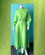 Vintage jaren 70 groene maxi-jurk maat 34, Verzenden, Vintage, Maat 34 (XS) of kleiner, Gedragen