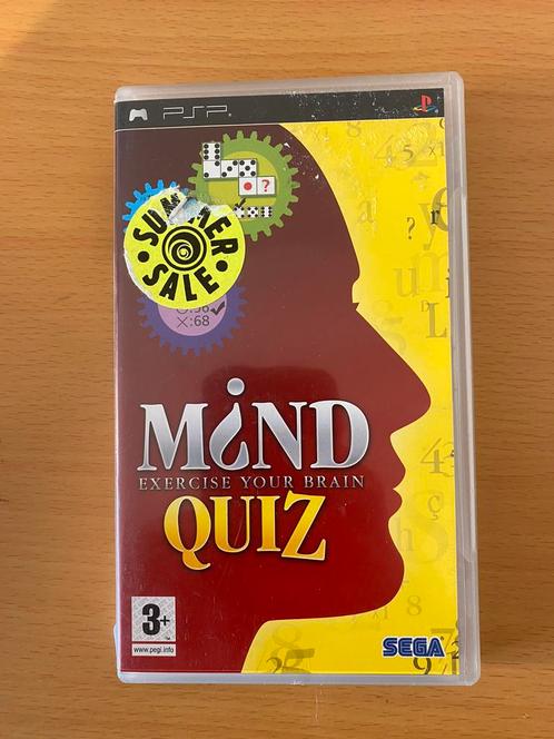 Mind quiz (PSP), Spelcomputers en Games, Games | Sony PlayStation Portable, Zo goed als nieuw, Puzzel en Educatief, 3 spelers of meer