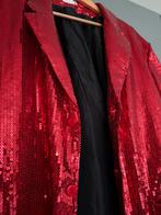 Rode glitter colbert - Maat 56, Maat 46/48 (XL) of groter, Ophalen of Verzenden, Zo goed als nieuw, Jasje