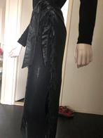 Nappa leren omslagrok van Francois. Zwart, mt.L, Kleding | Dames, Ophalen of Verzenden, Zo goed als nieuw, Zwart, Boven de knie