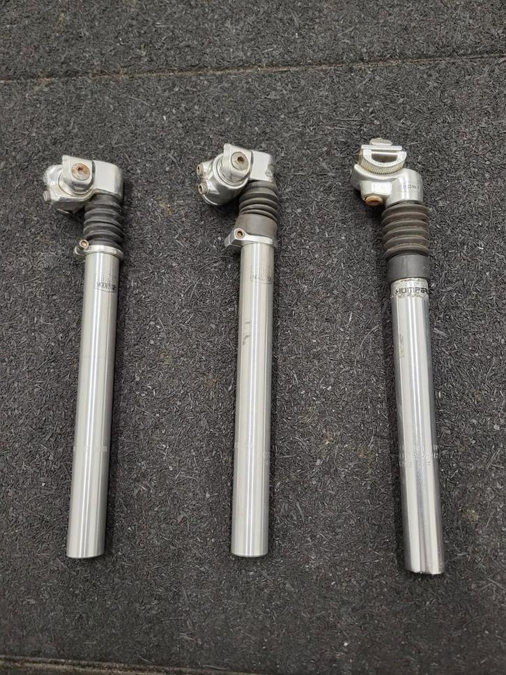 3x verende zadelpen. 2x post modern 1x Humperc, Fietsen en Brommers, Fietsaccessoires | Overige Fietsaccessoires, Gebruikt, Ophalen of Verzenden