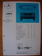 Mercedes 608 D Technische Specificatie folder 1983 CCZ 608D, Ophalen, Mercedes, Zo goed als nieuw, Mercedes-Benz