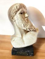 Een fantastische gipsen buste van de Griekse God Poseidon., Ophalen of Verzenden, Gebruikt, Mens
