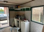 Bouwkeet met bouwaansluiting voor water en electra, Ophalen, Gebruikt