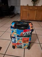 Leuke trolley met vakantieprint, Sieraden, Tassen en Uiterlijk, Koffers, Hard kunststof, Minder dan 50 cm, Ophalen of Verzenden