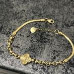 14k gouden armband dames klavervier model, Ophalen of Verzenden, Nieuw, Goud