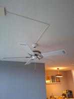 Witte plafondventilator, Ophalen of Verzenden, Gebruikt, Metaal, Modern