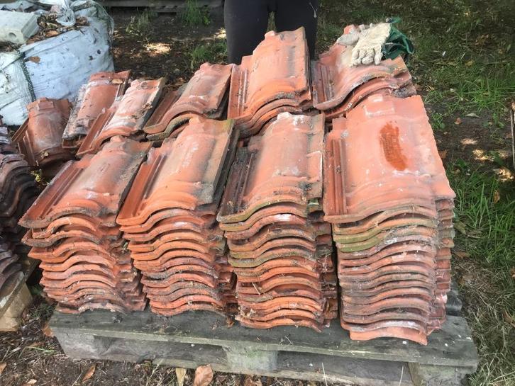 diverse soorten dakpannen, Doe-het-zelf en Verbouw, Dakpannen en Dakbedekking, Gebruikt, Dakpannen, Steen of Klei, Rood, 15 m² of meer