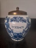 Goedewaagen Delfts Blauw Tabakspot Begin 20e Eeuw, Antiek en Kunst, Antiek | Keramiek en Aardewerk, Ophalen of Verzenden