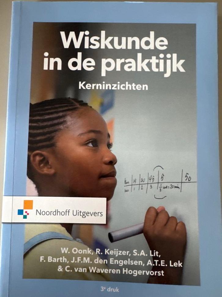 Wiskunde in de praktijk PABO, Boeken, Studieboeken en Cursussen, Gelezen, HBO, Beta, Verzenden