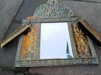 Antieke Spiegel met borstels en een kapstok, Antiek en Kunst, Antiek | Spiegels, Ophalen of Verzenden