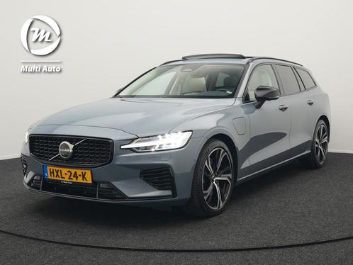 Volvo V60 T8 AWD Plus Dark Plug In Hybrid Thunder Grey 390pk, Auto's, Volvo, Bedrijf, Te koop, V60, 4x4, ABS, Achteruitrijcamera