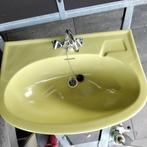 Wastafel met kraan en chrome bekersifon, Doe-het-zelf en Verbouw, Sanitair, Ophalen, Gebruikt, Wastafel