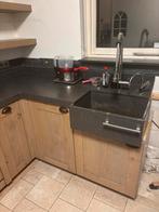 Aanrechtbladen graniet verschillende maten, Huis en Inrichting, Keuken | Keukenelementen, Ophalen, Zwart, Zo goed als nieuw, Minder dan 100 cm