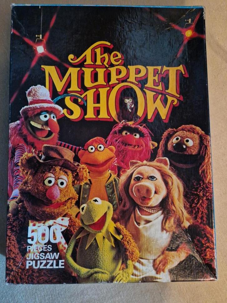 1976 puzzle the muppet show puzzel jim henson muppets 500, Verzamelen, Film en Tv, Zo goed als nieuw, Ophalen of Verzenden