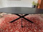 Eettafel zwart marmerlook Ovaal Kas20, Ophalen, 100 tot 150 cm, 200 cm of meer, Zo goed als nieuw
