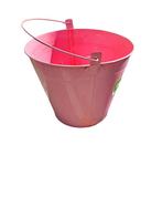 Roze, stalen emmertje van stox, Gebruikt, Minder dan 30 cm, Minder dan 60 cm, Rond