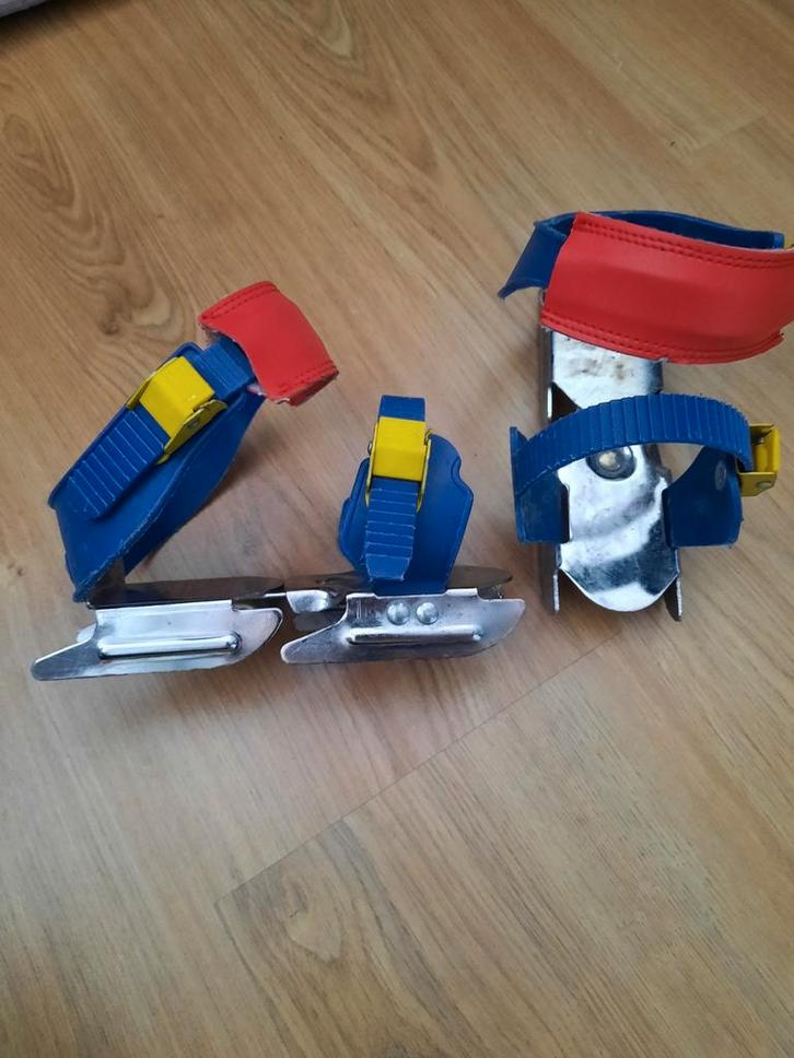 Zandstra dubbele glij ijzers schaatsen maat 24-34, Sport en Fitness, Schaatsen, Overige typen, Nijdam, Ophalen of Verzenden