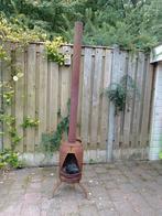 Mooie stabiele tuinkachel met hout erbij, weinig gebruikt, Tuin en Terras, Tuinhaarden, Ophalen of Verzenden, Zo goed als nieuw