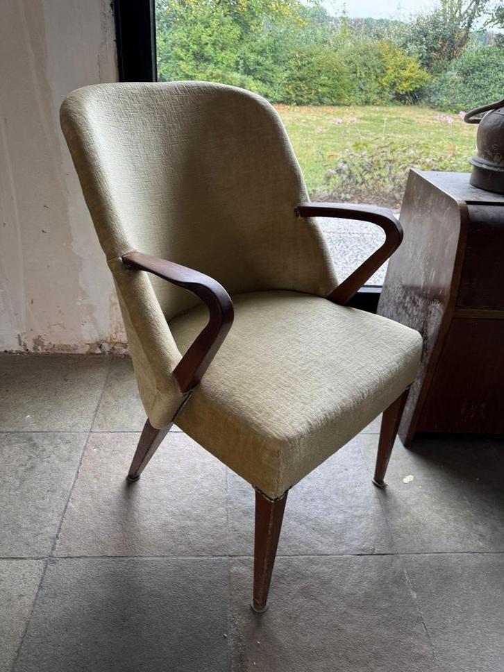 Vintage fauteuil, Huis en Inrichting, Stoelen, Zo goed als nieuw, Eén, Stof, Ophalen of Verzenden