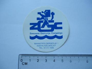 sticker oud ZEEUWSE CAMPING gastvrij Nieuwvliet ZGC Sluis beschikbaar voor biedingen