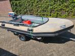 Rubberboot inclusief 4.5pk evinrude en trailer, Watersport en Boten, Overige merken, Ophalen of Verzenden, Zo goed als nieuw, Benzine