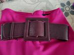 Natan bordeaux brede taille riem T 75, Overige kleuren, 5 cm of meer, Minder dan 80 cm, Echt leder