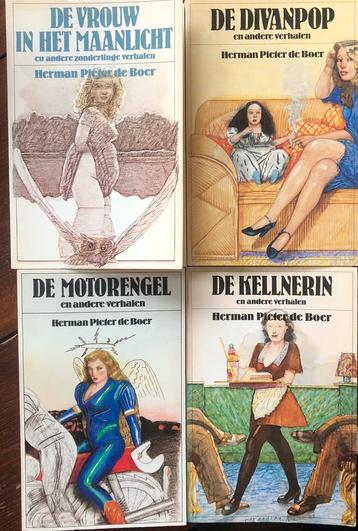 4 boeken van Herman Pieter de Boer, waarvan één gesigneerd. 