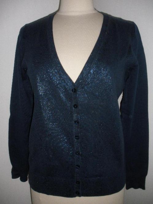 True SPIRIT vest blauw metallic glans maat 40 - nieuw -, Kleding | Dames, Truien en Vesten, Nieuw, Maat 38/40 (M), Blauw, Ophalen of Verzenden